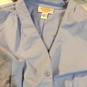 Talbots button down cotton blouse